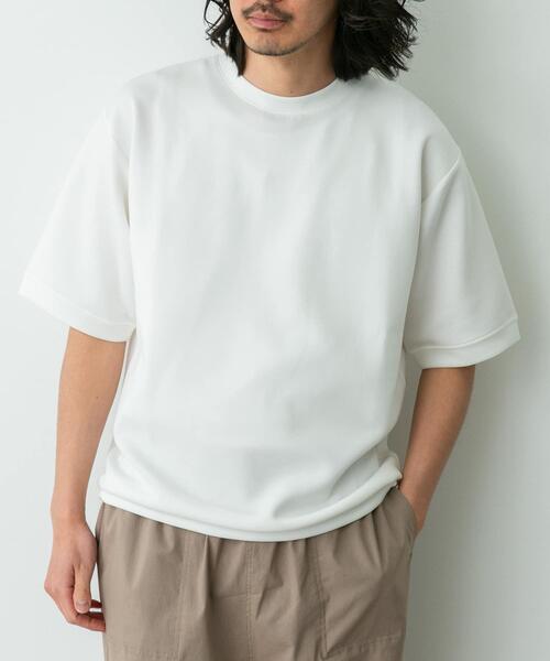 URBAN RESEARCH Sonny Label(アーバンリサーチサニーレーベル)の「シルキーダンボールニットTシャツ(Tシャツ/カットソー・メンズ・チャコールグレー/ブラウン/ホワイト/グレー系その他/ミント・MEDIUM/X-LARGE/LARGE)」の7枚目の写真