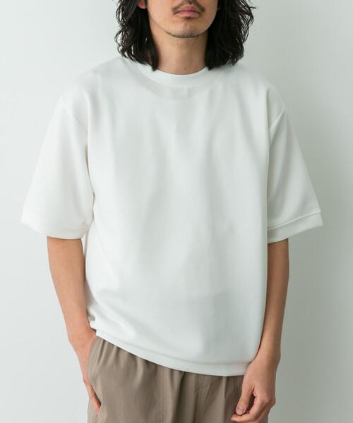 URBAN RESEARCH Sonny Label(アーバンリサーチサニーレーベル)の「シルキーダンボールニットTシャツ(Tシャツ/カットソー・メンズ・チャコールグレー/ブラウン/ホワイト/グレー系その他/ミント・MEDIUM/X-LARGE/LARGE)」の8枚目の写真