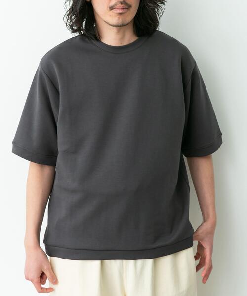URBAN RESEARCH Sonny Label(アーバンリサーチサニーレーベル)の「シルキーダンボールニットTシャツ(Tシャツ/カットソー・メンズ・チャコールグレー/ブラウン/ホワイト/グレー系その他/ミント・MEDIUM/X-LARGE/LARGE)」の15枚目の写真