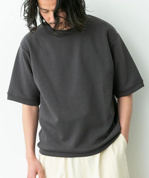 URBAN RESEARCH Sonny Label(アーバンリサーチサニーレーベル)の「シルキーダンボールニットTシャツ(Tシャツ/カットソー・メンズ・チャコールグレー/ブラウン/ホワイト/グレー系その他/ミント・MEDIUM/X-LARGE/LARGE)」の17枚目の写真