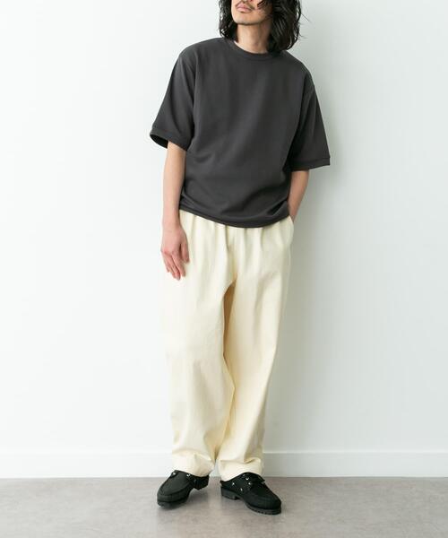 URBAN RESEARCH Sonny Label(アーバンリサーチサニーレーベル)の「シルキーダンボールニットTシャツ(Tシャツ/カットソー・メンズ・チャコールグレー/ブラウン/ホワイト/グレー系その他/ミント・MEDIUM/X-LARGE/LARGE)」の18枚目の写真