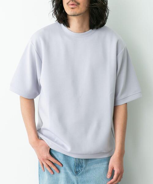 URBAN RESEARCH Sonny Label(アーバンリサーチサニーレーベル)の「シルキーダンボールニットTシャツ(Tシャツ/カットソー・メンズ・チャコールグレー/ブラウン/ホワイト/グレー系その他/ミント・MEDIUM/X-LARGE/LARGE)」の8枚目の写真