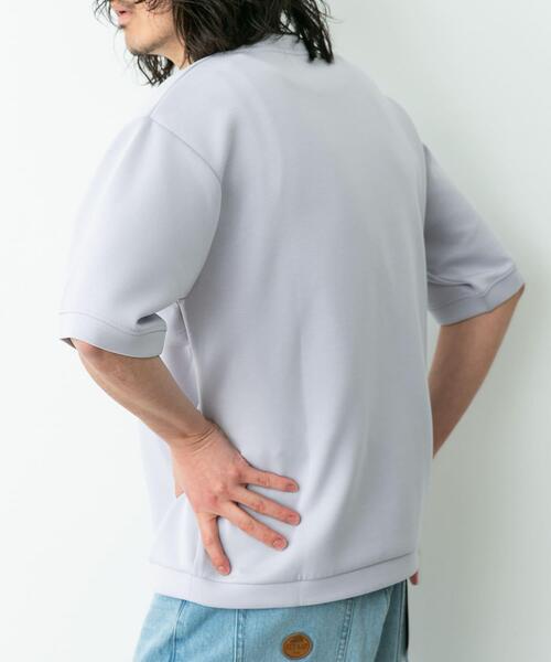 URBAN RESEARCH Sonny Label(アーバンリサーチサニーレーベル)の「シルキーダンボールニットTシャツ(Tシャツ/カットソー・メンズ・チャコールグレー/ブラウン/ホワイト/グレー系その他/ミント・MEDIUM/X-LARGE/LARGE)」の10枚目の写真