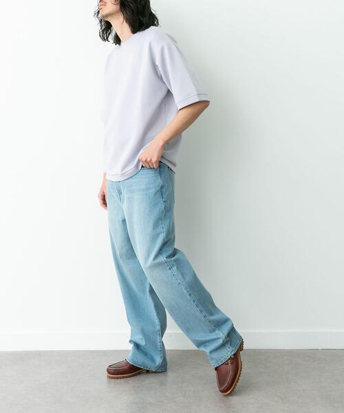 URBAN RESEARCH Sonny Label(アーバンリサーチサニーレーベル)の「シルキーダンボールニットTシャツ(Tシャツ/カットソー・メンズ・チャコールグレー/ブラウン/ホワイト/グレー系その他/ミント・MEDIUM/X-LARGE/LARGE)」の13枚目の写真