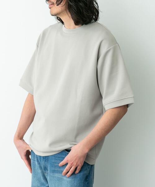URBAN RESEARCH Sonny Label(アーバンリサーチサニーレーベル)の「シルキーダンボールニットTシャツ(Tシャツ/カットソー・メンズ・チャコールグレー/ブラウン/ホワイト/グレー系その他/ミント・MEDIUM/X-LARGE/LARGE)」の18枚目の写真