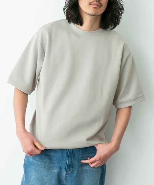 URBAN RESEARCH Sonny Label(アーバンリサーチサニーレーベル)の「シルキーダンボールニットTシャツ(Tシャツ/カットソー・メンズ・チャコールグレー/ブラウン/ホワイト/グレー系その他/ミント・MEDIUM/X-LARGE/LARGE)」の19枚目の写真