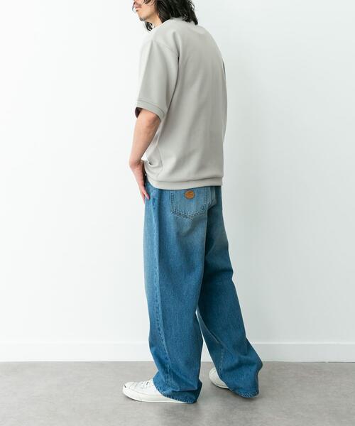 URBAN RESEARCH Sonny Label(アーバンリサーチサニーレーベル)の「シルキーダンボールニットTシャツ(Tシャツ/カットソー・メンズ・チャコールグレー/ブラウン/ホワイト/グレー系その他/ミント・MEDIUM/X-LARGE/LARGE)」の20枚目の写真