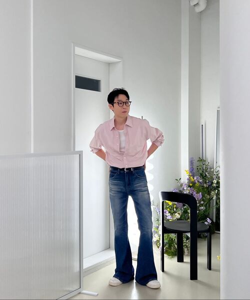 UNION BLUE（ユニオンブルー）の「LAUNDRY SHIRT [GRAY PINK]（シャツ/ブラウス・メンズ・その他・LARGE/MEDIUM/SMALL/X-LARGE/XX-LARGE）」の2枚目の写真