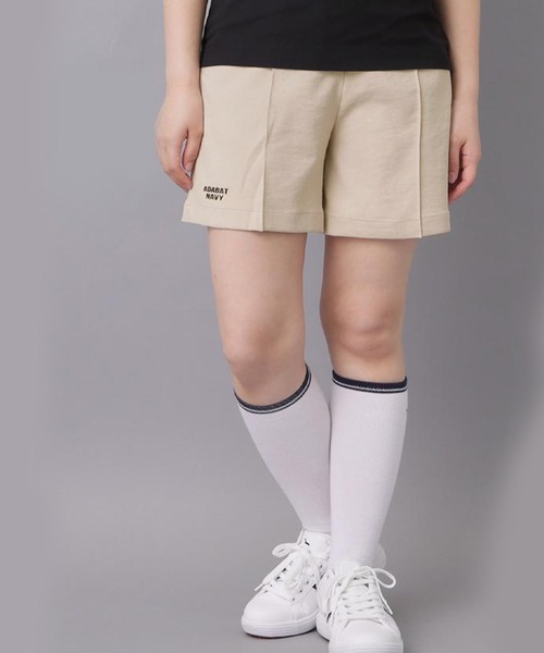 adabat(アダバット)の「【ADABAT NAVY】吸水速乾/接触冷感/防シワ UVストレッチツイルキュロット(その他パンツ・レディース・ブラック/サックスブルー/ナチュラル・42/40/38)」の2枚目の写真