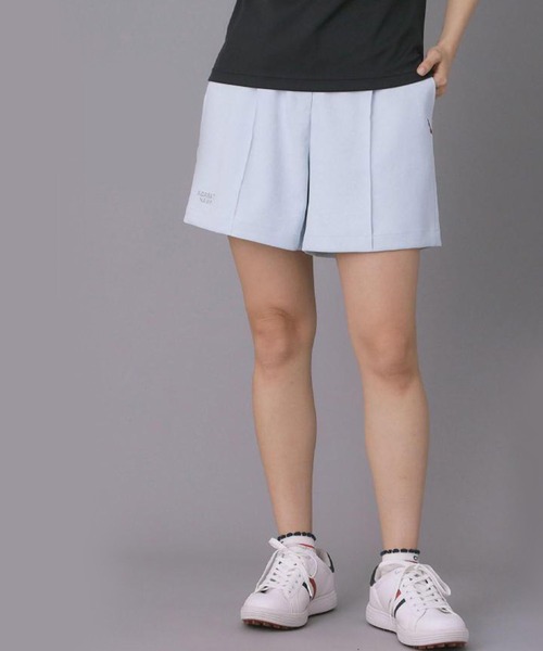 adabat(アダバット)の「【ADABAT NAVY】吸水速乾/接触冷感/防シワ UVストレッチツイルキュロット(その他パンツ・レディース・ブラック/サックスブルー/ナチュラル・42/40/38)」の3枚目の写真
