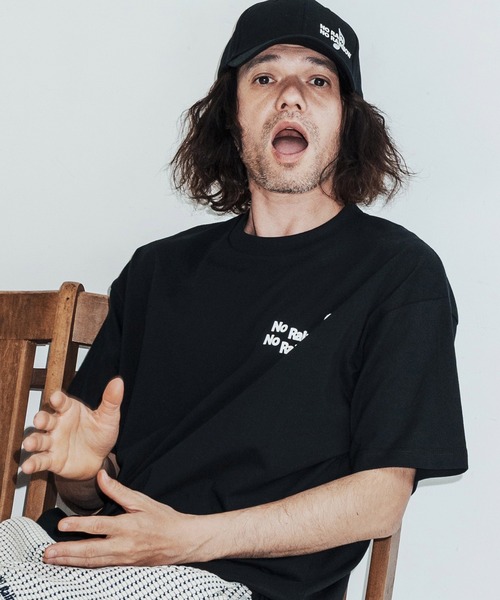 No Rain No Rainbow（ノーレインノーレインボー）の「mt10391-No Rain No Rainbow x 1minute 1second collaboration drawcord T-shirt Tシャツ(NR26S-30)（Tシャツ/カットソー・メンズ・チャコール/ホワイト/ブラック・XL/L/M）」の21枚目の写真