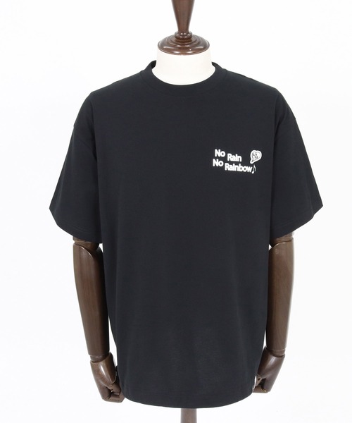 No Rain No Rainbow（ノーレインノーレインボー）の「mt10391-No Rain No Rainbow x 1minute 1second collaboration drawcord T-shirt Tシャツ(NR26S-30)（Tシャツ/カットソー・メンズ・チャコール/ホワイト/ブラック・XL/L/M）」の8枚目の写真