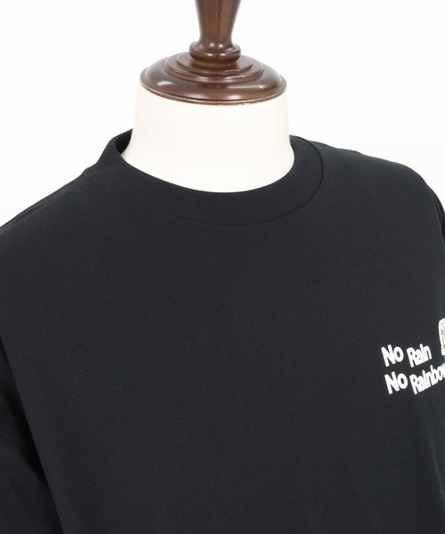 No Rain No Rainbow（ノーレインノーレインボー）の「mt10391-No Rain No Rainbow x 1minute 1second collaboration drawcord T-shirt Tシャツ(NR26S-30)（Tシャツ/カットソー・メンズ・チャコール/ホワイト/ブラック・XL/L/M）」の10枚目の写真