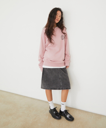 LMC（ ）の「WM CNTRST DENIM MIDI SKIRT gray（スカート）」