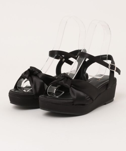 La Pafait＊ファーリボンサンダル la farfa shoes 厚底 リボンサンダル（サンダル）｜la farfa SHOES（ラ