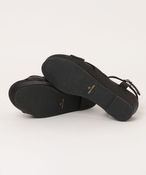la farfa SHOES(ラ・ファーファ シューズ)の「la farfa shoes 厚底 リボンサンダル(サンダル・レディース・ブラウン/ブラック/ベージュ/シルバー・LL/XL/L/M)」の6枚目の写真