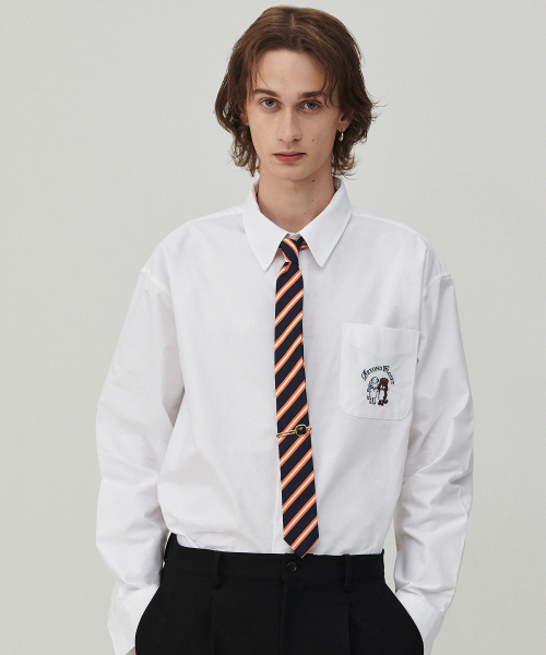 Beyond Closet(-)の「インブロイダードヴィンテージオックスフォードシャツホワイト(シャツ/ブラウス・メンズ・その他・MEDIUM/SMALL)」の1枚目の写真