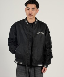 Calvin Klein（カルバン・クライン）の「Calvin Klein/カルバンクライン LS UNFILLED NYLON TIPPED GRAPHIC BOMBER JUNG KOOK / ジョングク着用商品 MA-1 ストリート カジュアル ライトアウター 羽織り 2026年春夏（ブルゾン）」