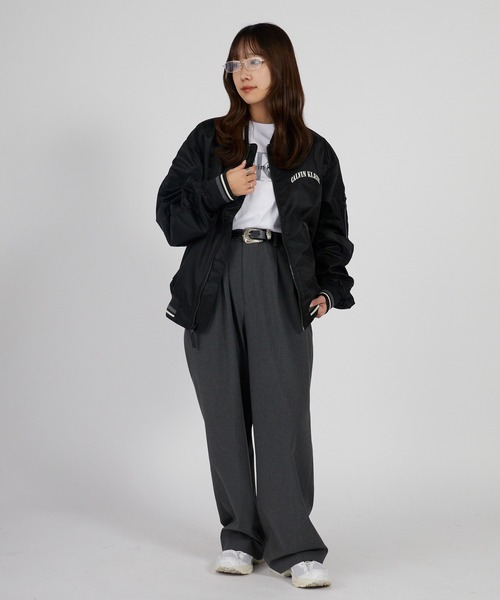Calvin Klein（カルバン・クライン）の「Calvin Klein/カルバンクライン LS UNFILLED NYLON TIPPED GRAPHIC BOMBER JUNG KOOK / ジョングク着用商品 MA-1 ストリート カジュアル ライトアウター 羽織り 2026年春夏（ブルゾン・メンズ・ブラック・S/M/L）」の17枚目の写真