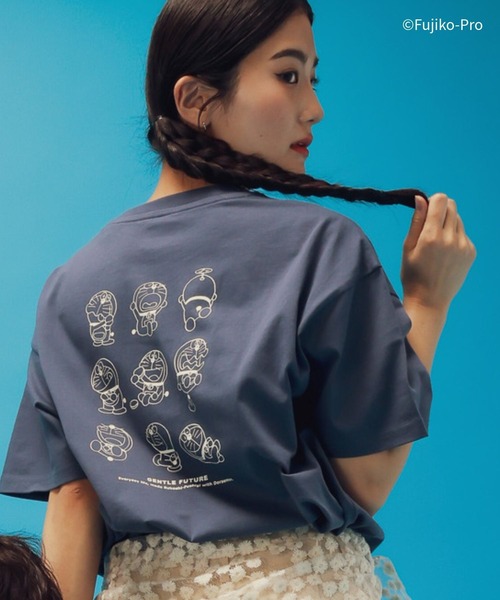 GLOBAL WORK（グローバルワーク）の「ドラえもん/ヘビロッTEE半袖/646964（Tシャツ/カットソー・メンズ・ネイビー/ダークグレー/ホワイト系その他2/ホワイト・LARGE/MEDIUM）」の4枚目の写真