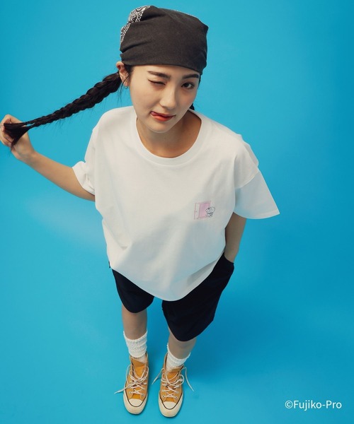 GLOBAL WORK（グローバルワーク）の「ドラえもん/ヘビロッTEE半袖/646964（Tシャツ/カットソー・メンズ・ネイビー/ダークグレー/ホワイト系その他2/ホワイト・LARGE/MEDIUM）」の2枚目の写真