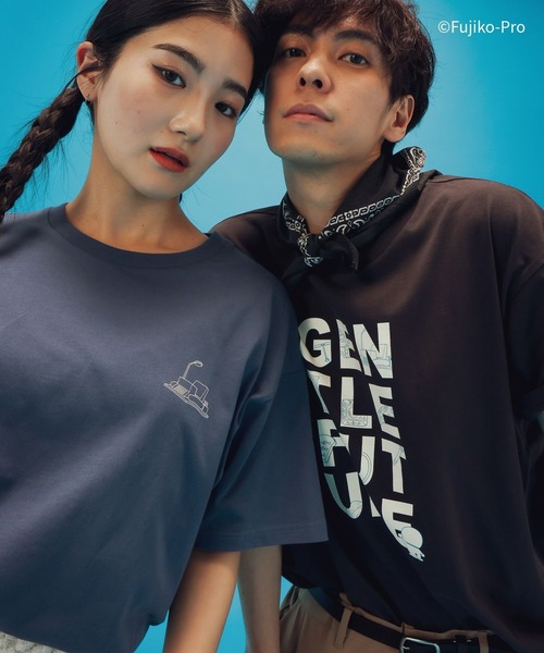 GLOBAL WORK（グローバルワーク）の「ドラえもん/ヘビロッTEE半袖/646964（Tシャツ/カットソー・メンズ・ネイビー/ダークグレー/ホワイト系その他2/ホワイト・LARGE/MEDIUM）」の6枚目の写真