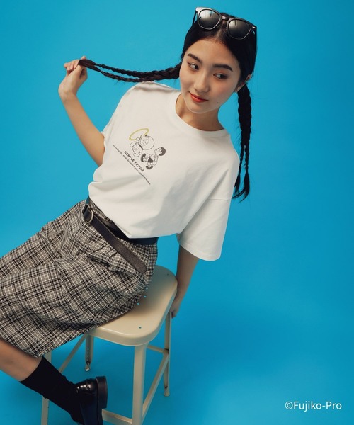 GLOBAL WORK（グローバルワーク）の「ドラえもん/ヘビロッTEE半袖/646964（Tシャツ/カットソー・メンズ・ネイビー/ダークグレー/ホワイト系その他2/ホワイト・LARGE/MEDIUM）」の22枚目の写真