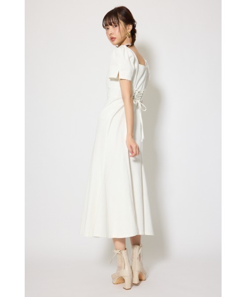 rienda(リエンダ)の「【SNSで話題・森香澄さん着用】フロントジップマーメイドデニムワンピース 春服(ワンピース・レディース・ダークブルー/ホワイト/ライトブルー・SMALL/MEDIUM)」の15枚目の写真