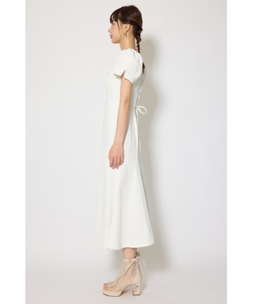 rienda(リエンダ)の「【SNSで話題・森香澄さん着用】フロントジップマーメイドデニムワンピース 春服(ワンピース・レディース・ダークブルー/ホワイト/ライトブルー・SMALL/MEDIUM)」の20枚目の写真