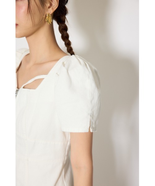 rienda(リエンダ)の「【SNSで話題・森香澄さん着用】フロントジップマーメイドデニムワンピース 春服(ワンピース・レディース・ダークブルー/ホワイト/ライトブルー・SMALL/MEDIUM)」の21枚目の写真