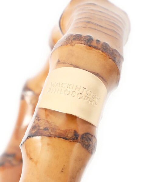 MACKINTOSH PHILOSOPHY（ﾏｯｷﾝﾄｯｼｭ ﾌｨﾛｿﾌｨｰ）の「ラッケンブースバンブーミニ傘（長傘・レディース・ネイビー・FREE）」の6枚目の写真