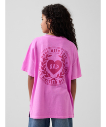 GAP（ギャップ）の「GAPハートロゴ オーバーサイズ チュニックTシャツ (キッズ)（Tシャツ/カットソー）」