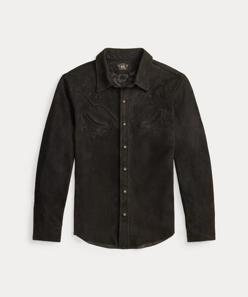 エンブロイダリー スエード ウエスタン シャツ（その他トップス）｜RRL