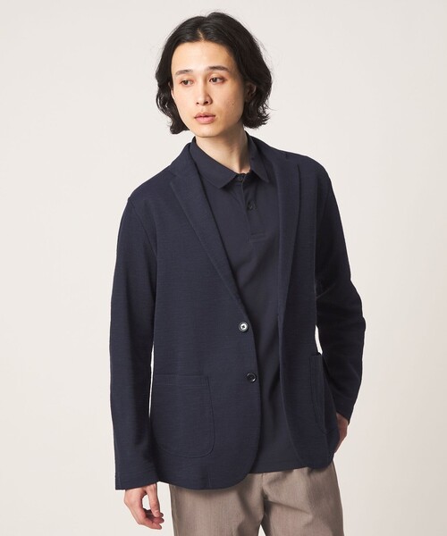 A DAY IN THE LIFE UNITED ARROWS(アデイインザライフユナイテッドアローズ)の「プリペラ カーディガン ジャケット<A DAY IN THE LIFE>(カーディガン/ボレロ・メンズ・ライトグレー/コバルトブルー/ネイビー・L/S/M/XL)」の20枚目の写真
