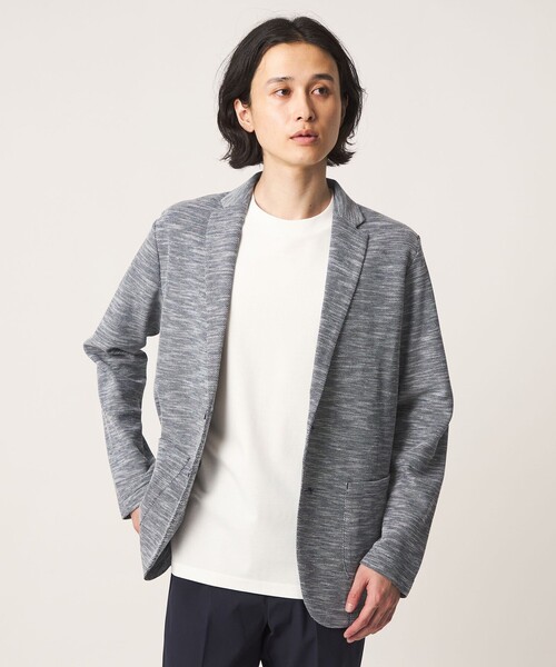 A DAY IN THE LIFE UNITED ARROWS(アデイインザライフユナイテッドアローズ)の「プリペラ カーディガン ジャケット<A DAY IN THE LIFE>(カーディガン/ボレロ・メンズ・ライトグレー/コバルトブルー/ネイビー・L/S/M/XL)」の14枚目の写真
