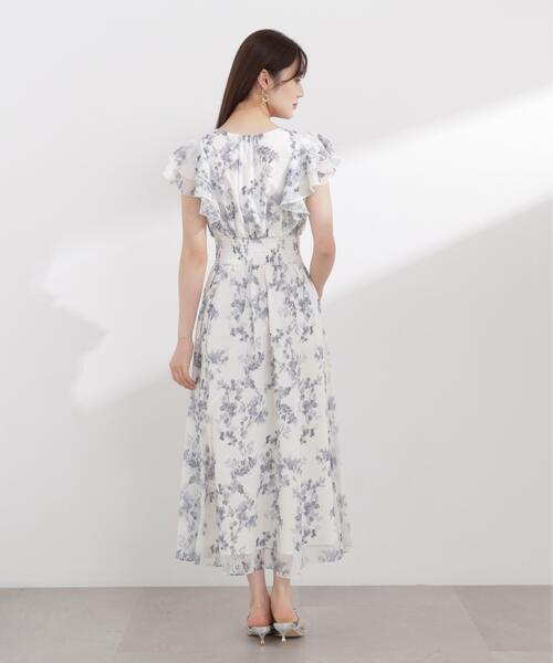 PROPORTION BODY DRESSING(プロポーションボディドレッシング)の「【加藤栞さん着用】ラッフル袖花柄ワンピース / 1216140408(ワンピース・レディース・グレー/パープル・MEDIUM/P/S/SMALL)」の14枚目の写真