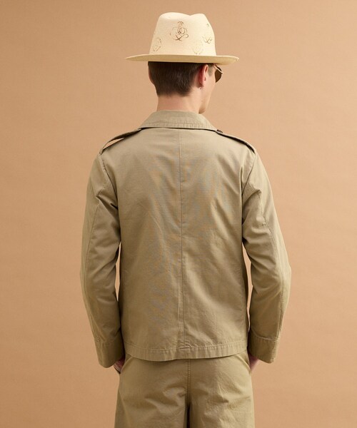 40ｃｔ＆525（フォーティーカラッツアンドゴーニーゴ）の「ミリタリークロスPコート（ブルゾン・メンズ・ベージュ/ブラック・02/03）」の5枚目の写真