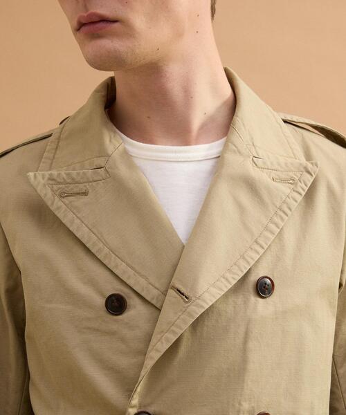 40ｃｔ＆525（フォーティーカラッツアンドゴーニーゴ）の「ミリタリークロスPコート（ブルゾン・メンズ・ベージュ/ブラック・02/03）」の6枚目の写真