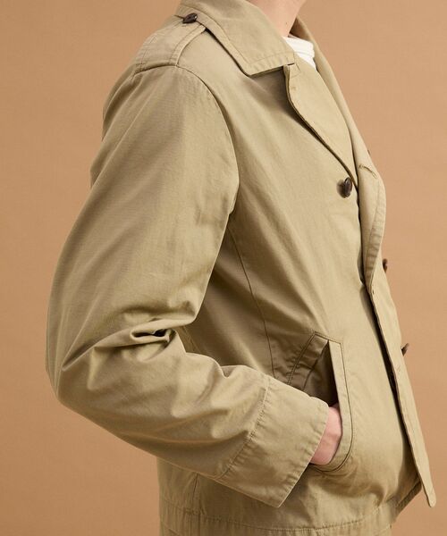 40ｃｔ＆525（フォーティーカラッツアンドゴーニーゴ）の「ミリタリークロスPコート（ブルゾン・メンズ・ベージュ/ブラック・02/03）」の8枚目の写真