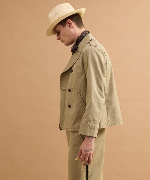 40ｃｔ＆525（フォーティーカラッツアンドゴーニーゴ）の「ミリタリークロスPコート（ブルゾン・メンズ・ベージュ/ブラック・02/03）」の17枚目の写真