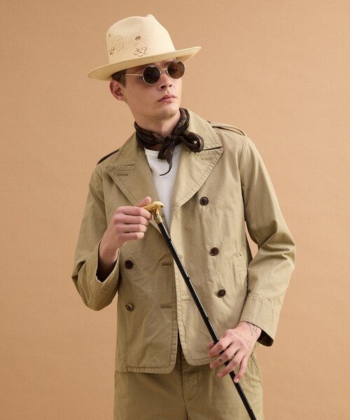 40ｃｔ＆525（フォーティーカラッツアンドゴーニーゴ）の「ミリタリークロスPコート（ブルゾン・メンズ・ベージュ/ブラック・02/03）」の19枚目の写真