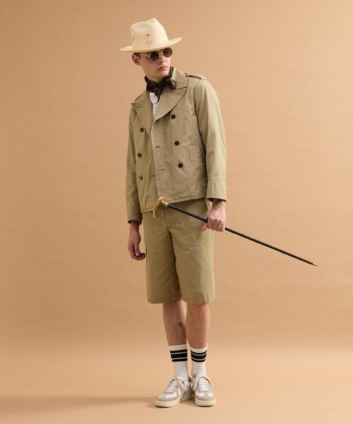 40ｃｔ＆525（フォーティーカラッツアンドゴーニーゴ）の「ミリタリークロスPコート（ブルゾン・メンズ・ベージュ/ブラック・02/03）」の20枚目の写真