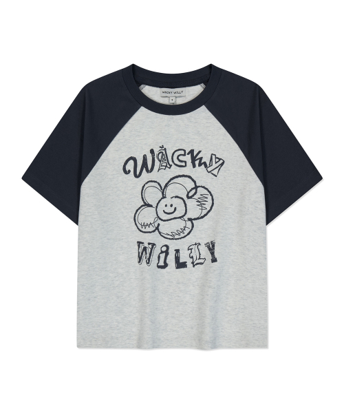 Wacky WiLLy(ワッキーウィリー)の「ウーマンズリリーグラフィックレグランクロップ半袖Tシャツオートミール(Tシャツ/カットソー・レディース・その他・SMALL/MEDIUM)」の1枚目の写真
