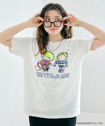 cross marche（クロスマルシェ）の「【sanrio characters】パティ＆ジミープリント半袖Tシャツ《サンリオキャラクターズ》（2026SS）（Tシャツ/カットソー）」