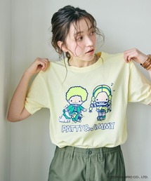 【sanrio characters】パティ&ジミープリント半袖Tシャツ《サンリオキャラクターズ》(2026SS)