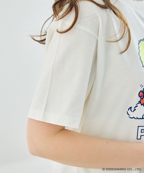 sanrio（サンリオ）の「【sanrio characters】パティ＆ジミープリント半袖Tシャツ《サンリオキャラクターズ》（2026SS）（Tシャツ/カットソー・レディース・イエロー/ネイビー/オフホワイト・M/3L/L/LL）」の17枚目の写真