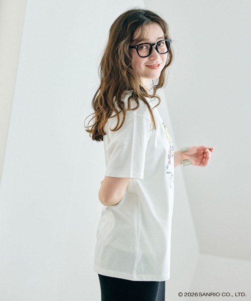 sanrio（サンリオ）の「【sanrio characters】パティ＆ジミープリント半袖Tシャツ《サンリオキャラクターズ》（2026SS）（Tシャツ/カットソー・レディース・イエロー/ネイビー/オフホワイト・M/3L/L/LL）」の10枚目の写真