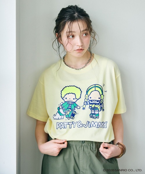 sanrio（サンリオ）の「【sanrio characters】パティ＆ジミープリント半袖Tシャツ《サンリオキャラクターズ》（2026SS）（Tシャツ/カットソー・レディース・イエロー/ネイビー/オフホワイト・M/3L/L/LL）」の20枚目の写真