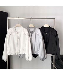 VASCARA（バスカラ）の「Satin Volume Blouson Jacket (3colors)（MA-1）」