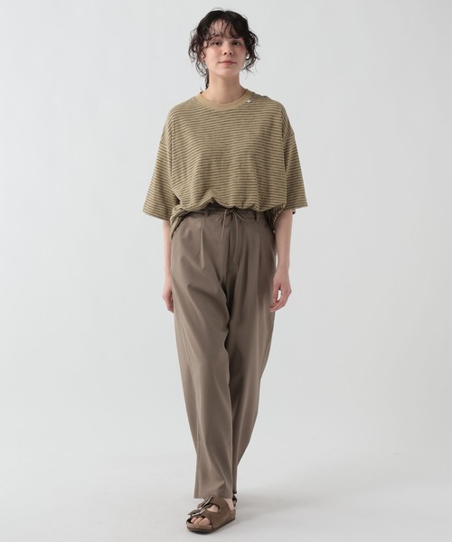 GEORGE'S(ジョージズ)の「スラブボーダーTシャツ(Tシャツ/カットソー・メンズ・ベージュ×ブラック/ホワイト×ブルー・LARGE/MEDIUM)」の18枚目の写真